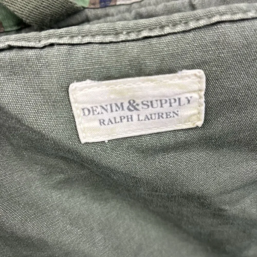 Ralph Lauren Denim & Supply Camo Canvas Military Tote Messenger Bag RipStop